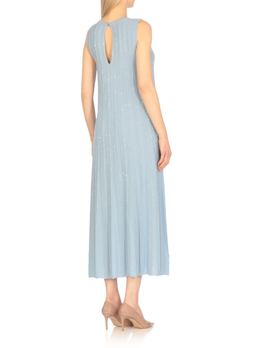 Shop D Exterior D. Exterior Light Blue Viscose Dress