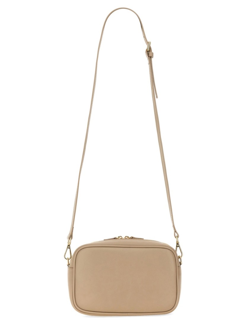 Kiton Smooth Lambskin Shoulder Bag In Pink