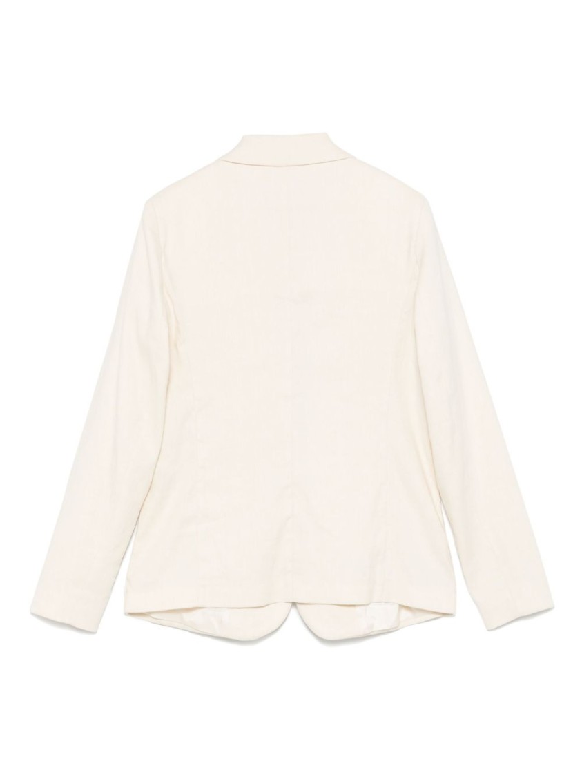SEVENTY SERGIO TEGON SEVENTY SERGIO TEGON LINEN BLEND SEVENTY BLAZER WITH SILHOUETTE