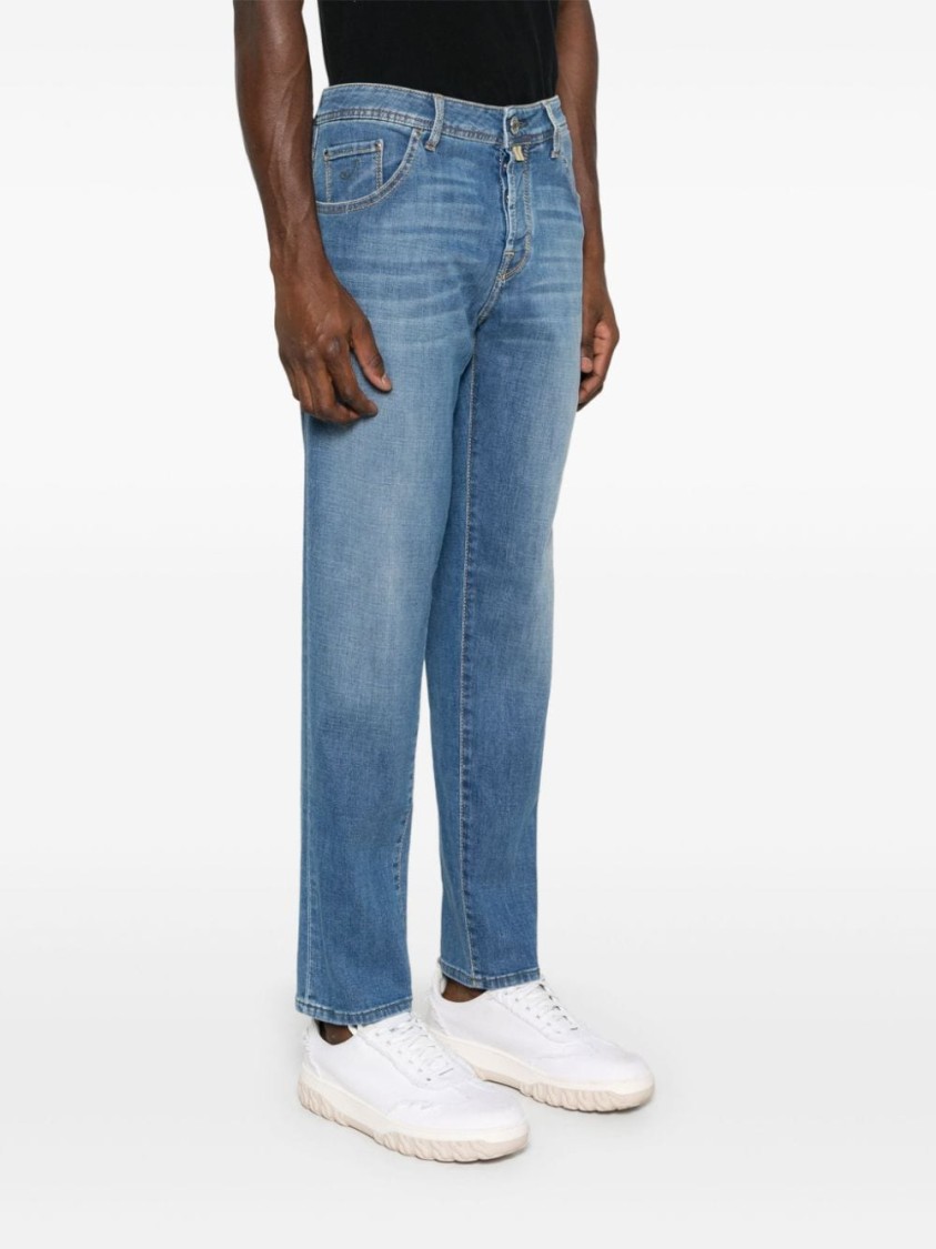 Jacob Cohen Slim-fit Blue Jeans With Classic Five-pocket Design In Blue