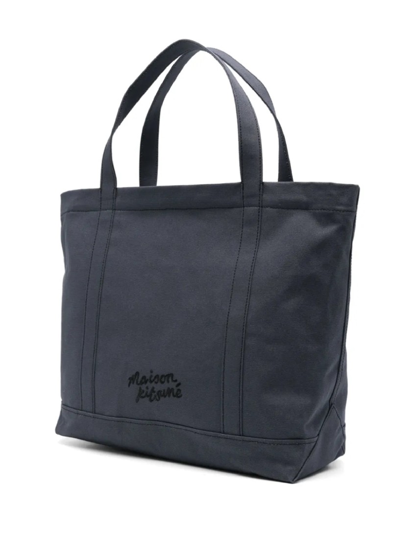 Maison Kitsuné Fox Head Large Tote With Structured Design