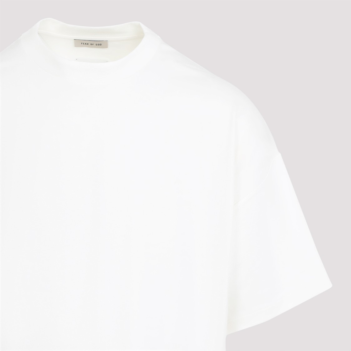 Shop Fear Of God White Crewneck Tee