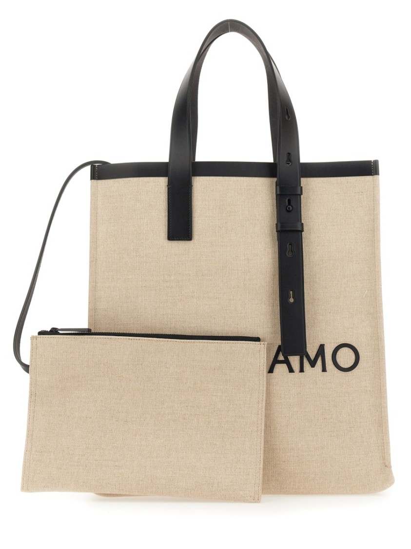 Shop Ferragamo Tote Bag With Logo
