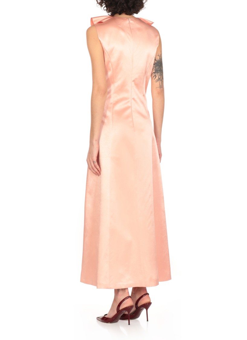 PHILOSOPHY DI LORENZO SERAFINI PHILOSOPHY DI LORENZO SERAFINI PINK SATIN DRESS