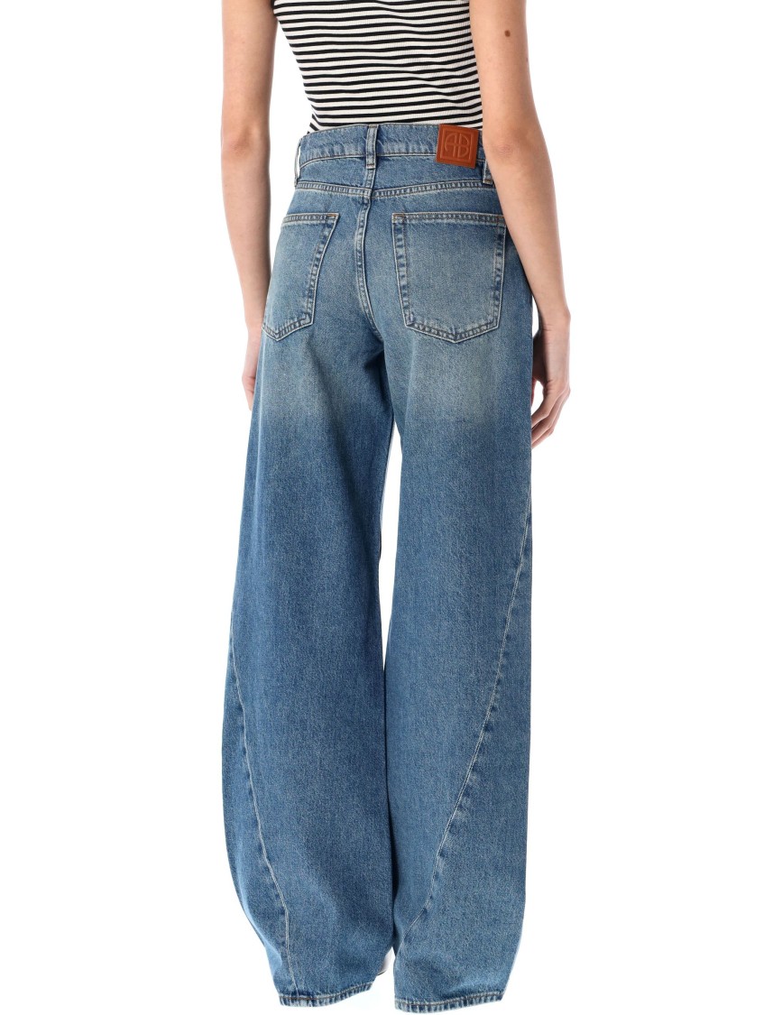 Anine Bing Briley Straight-leg Jeans In Blue