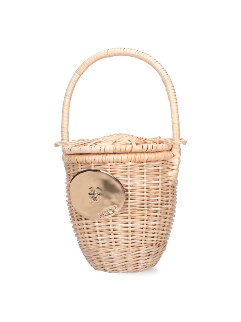 Patou Woven "bucket" Bag – Beige In Neutrals
