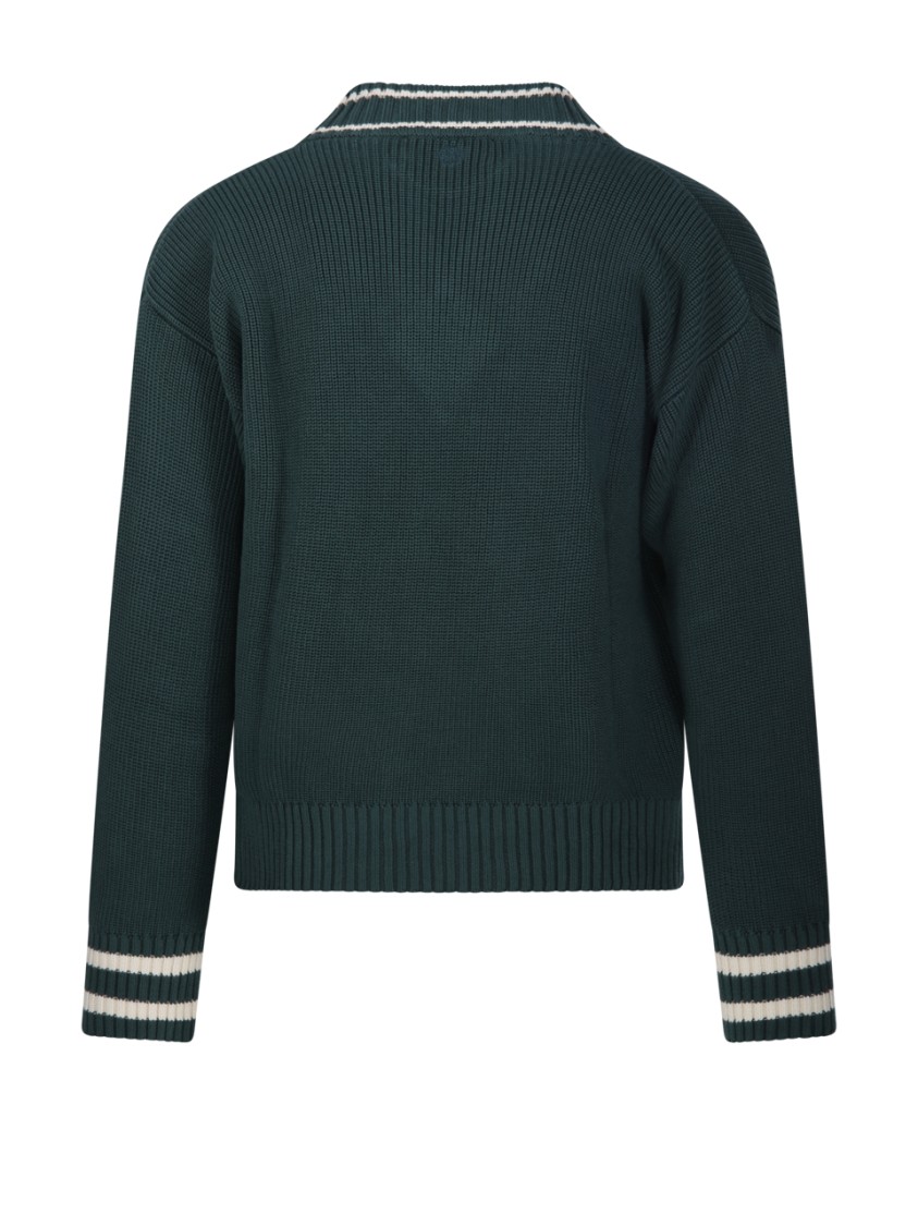 Shop Marco Coppola Old Money Sweater In Green