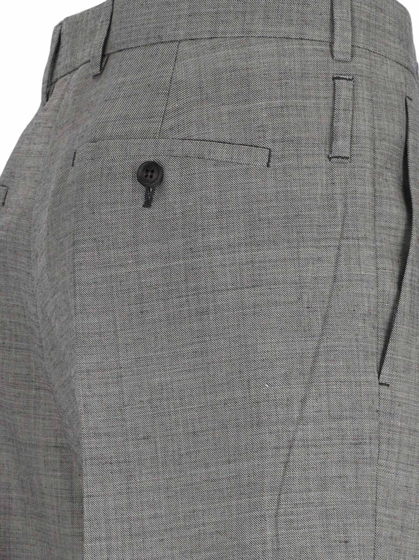 Prada Wool Pants In Gray