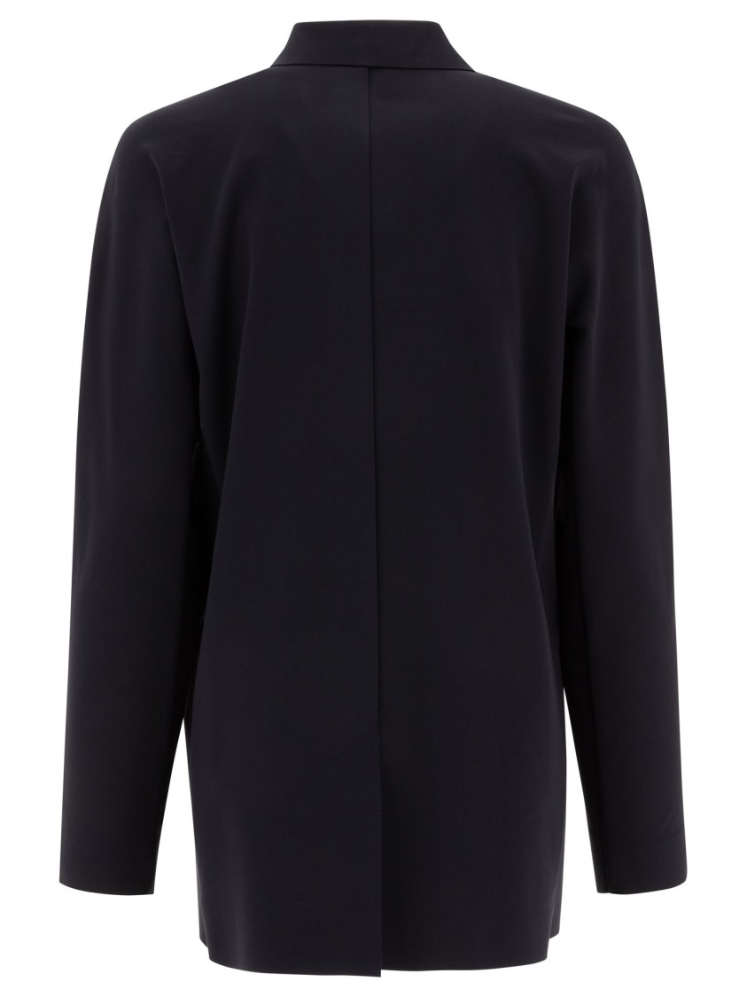 Max Mara Lesena Technical Fabric Jacket In Black