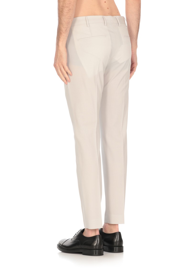 Pt Torino Pleat-detail Trousers In Neutrals