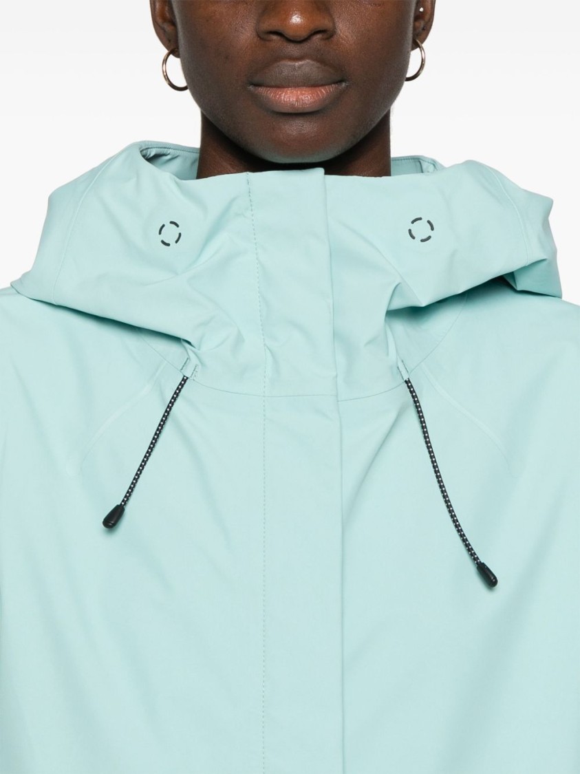 Save The Duck Lightweight Water-repellent Parka With Modern Silhouette In Blue