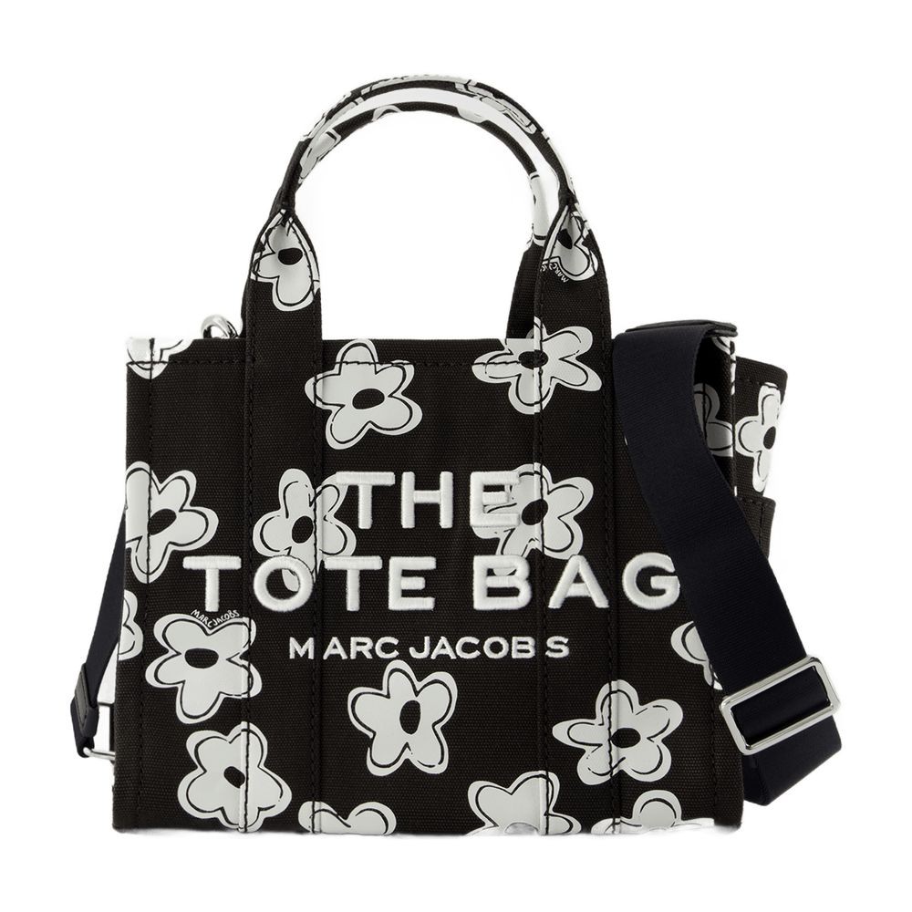 Shop Marc Jacobs The Small Tote - Cotton - Black