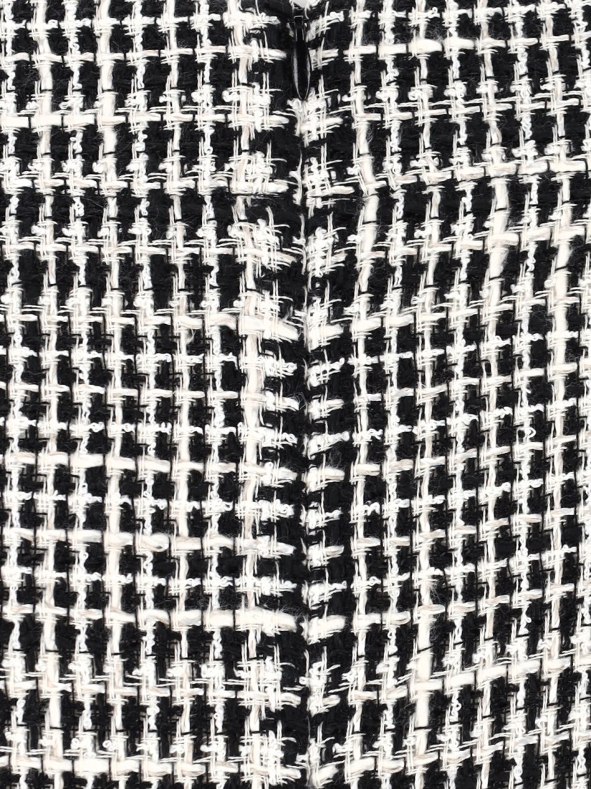 Shop Gianluca Capannolo Houndstooth Midi Skirt – White