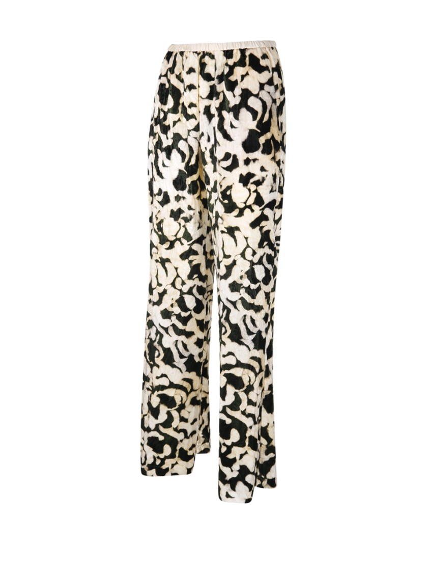Shop Forte Forte Rose Alchemy Flared Pant In Green
