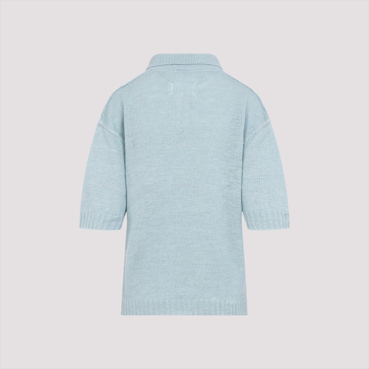 Tシャツ・カットソー Maison Margiela Light Blue True Hemp Polo Shirt Maison Margiela Light Blue True Hemp Polo Shirt | THE LIST