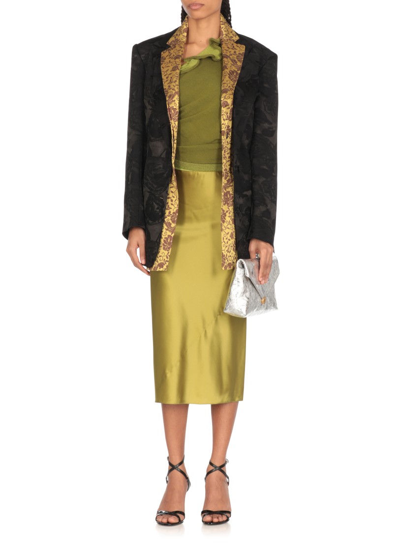Dries Van Noten Ruffle Detailed Knitted Top