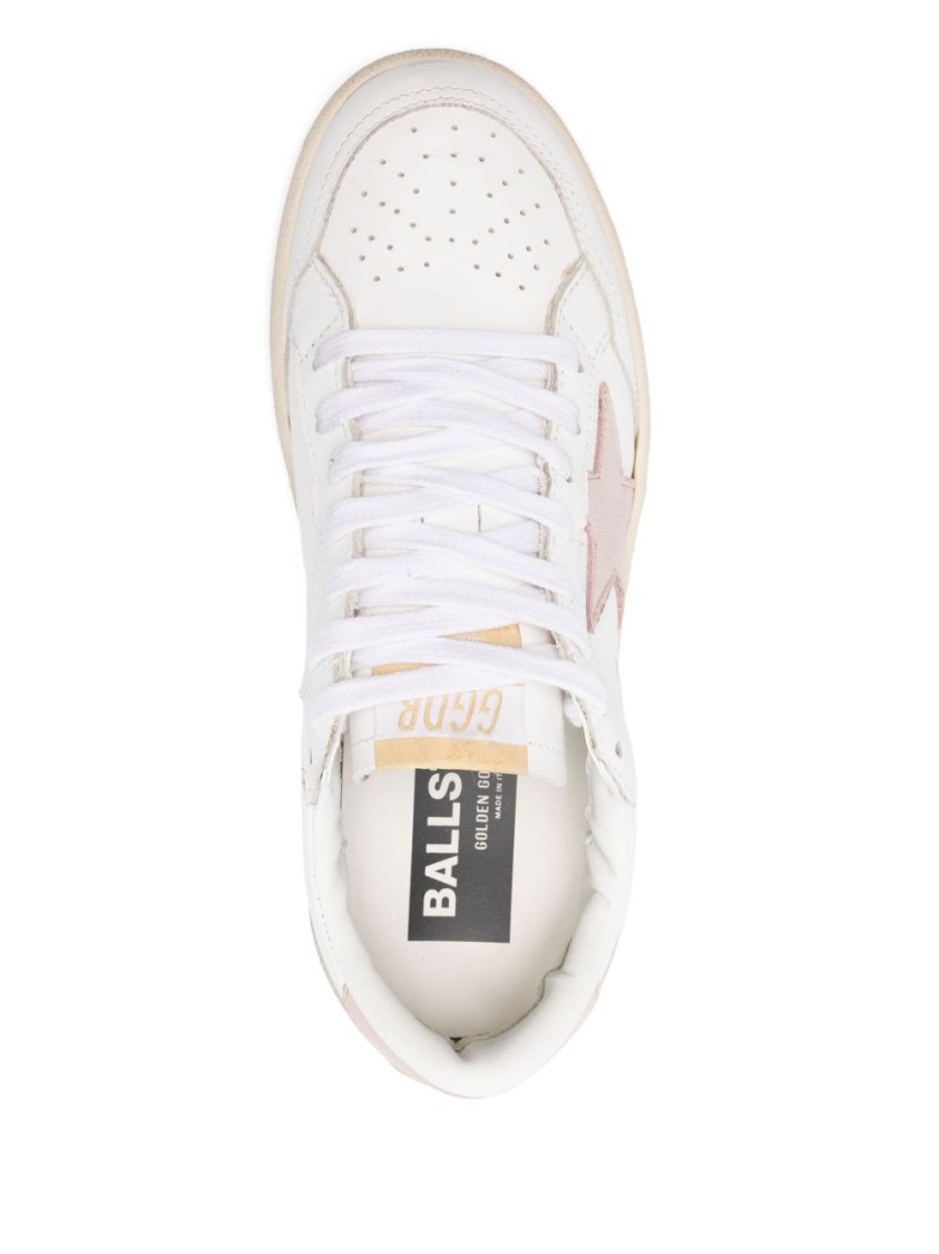 Golden Goose Low-top Sneakers With Star Detail In White