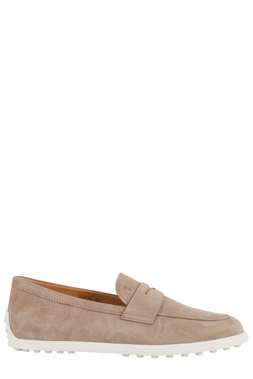 フラットシューズ Tod's Almond Toe Moccasin In Cappuccino Suede Tod's Almond Toe Moccasin In Cappuccino Suede Flat | THE LIST
