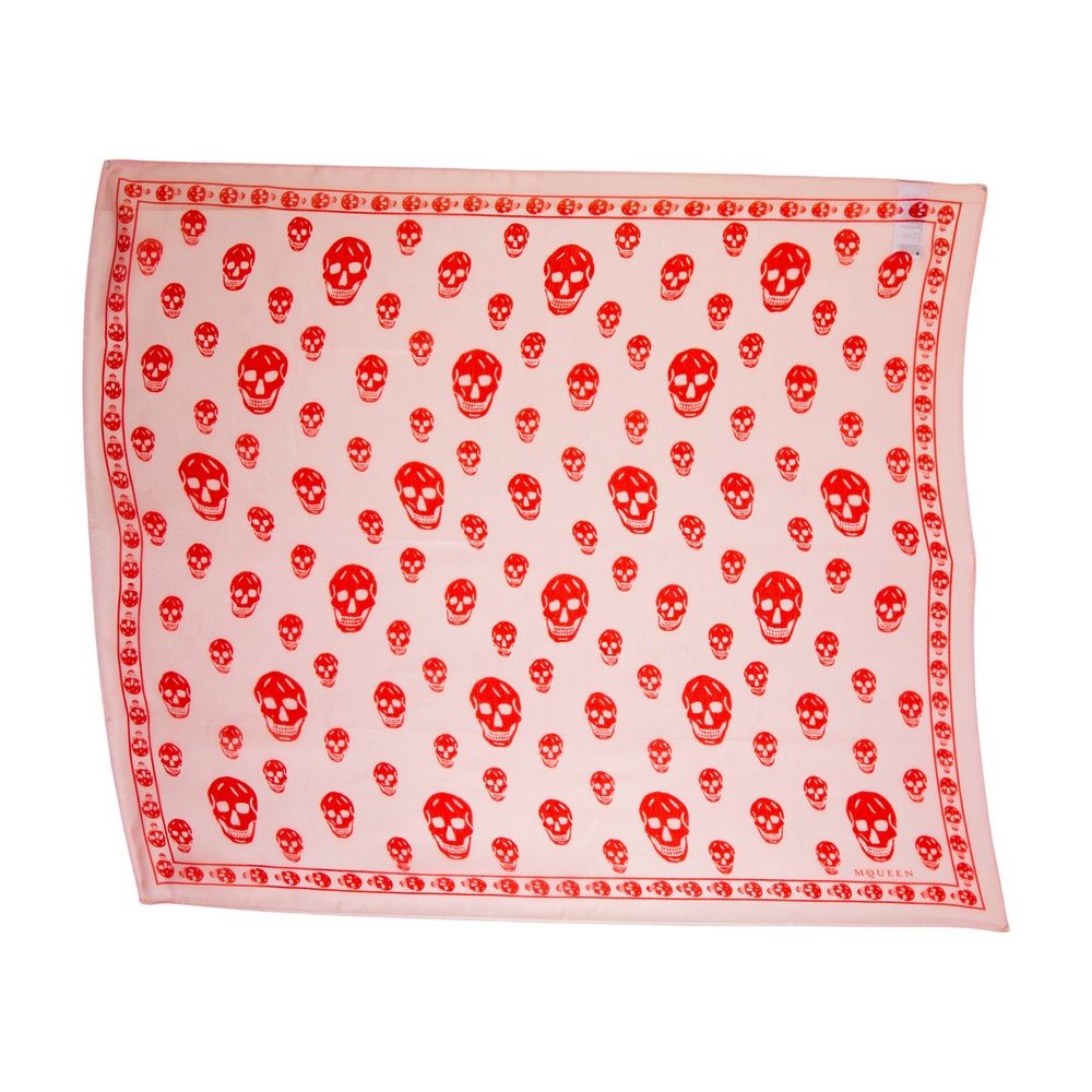 Alexander Mcqueen Skull Scarf In Pink