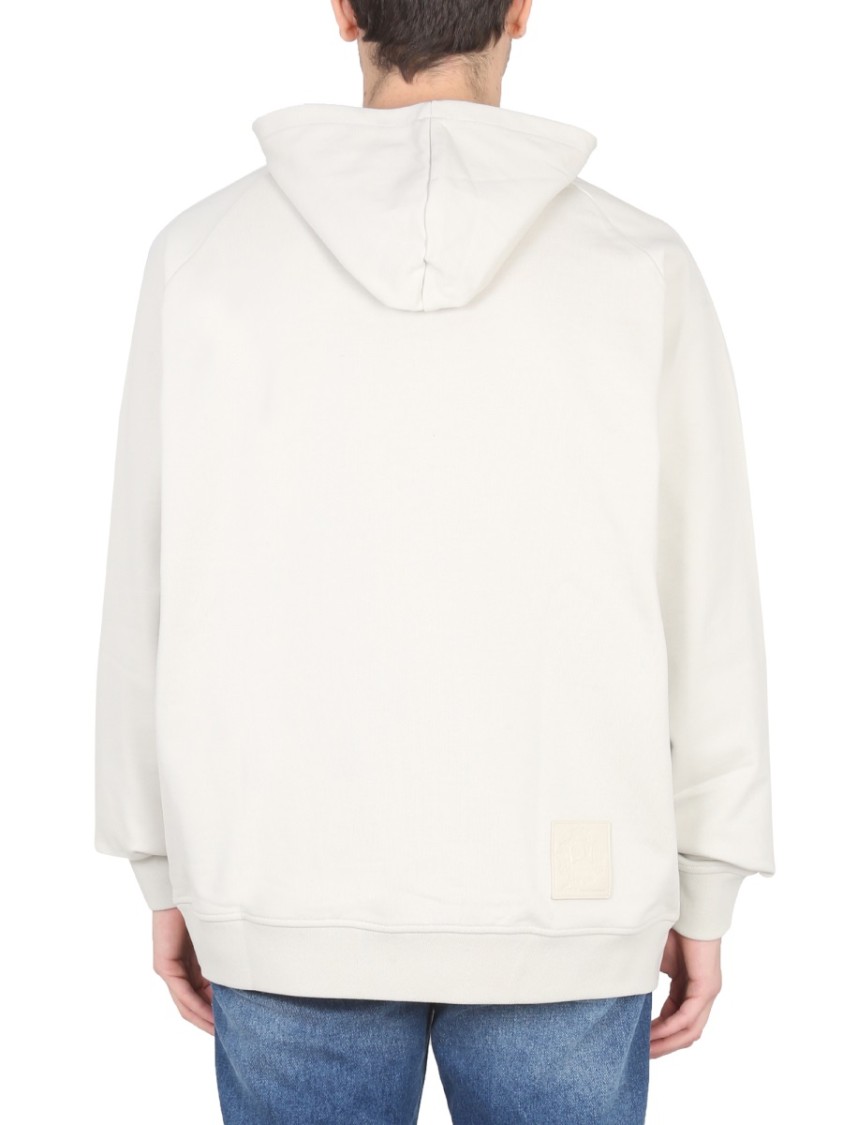 BALLY CURLING BALLY CURLING BUTTONED HOOD SWEATSHIRT