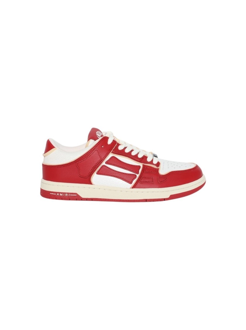 Amiri Collegiate Skel Top Low Sneakers Men In Red