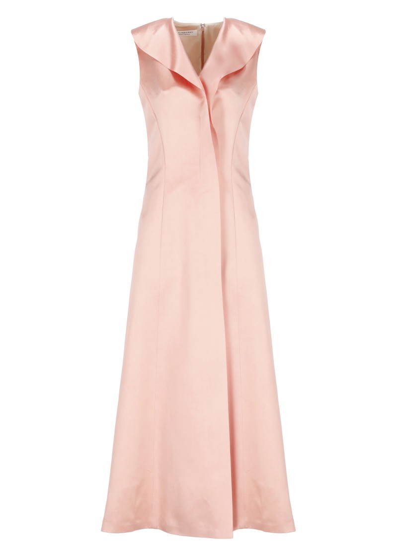 PHILOSOPHY DI LORENZO SERAFINI PHILOSOPHY DI LORENZO SERAFINI PINK SATIN DRESS