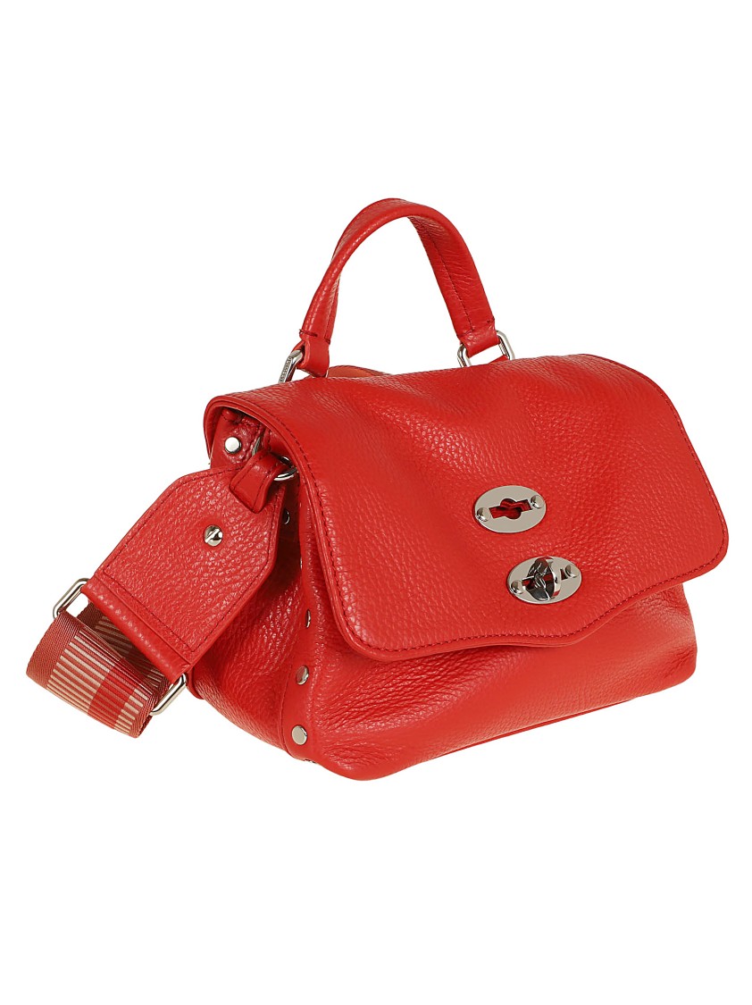 Zanellato Red Postina Daily Giorno Baby Shoulder Bag In Red