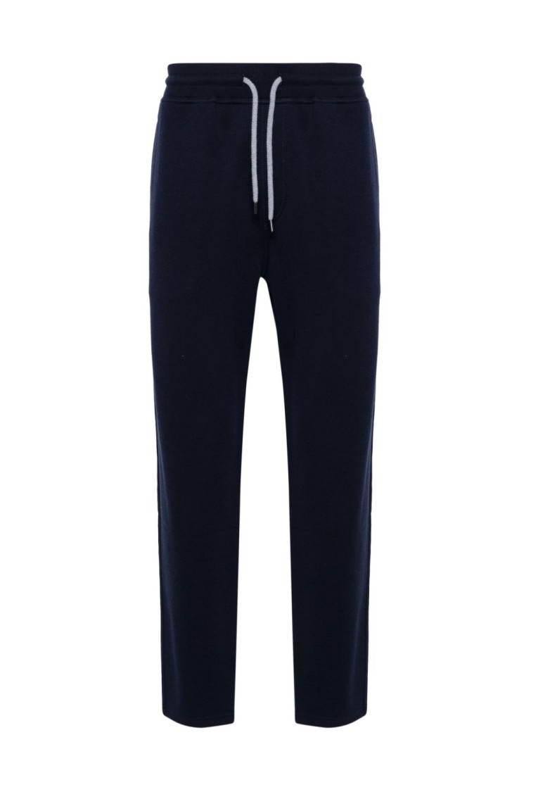 Brunello Cucinelli Relaxed Fit Long Drawstring Trousers In Black