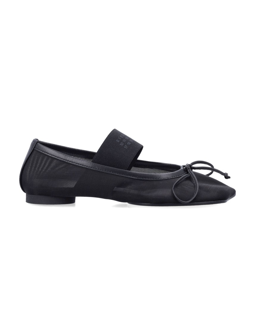 Mm6 Maison Margiela Mm6 By Maison Margiela Anatomic Numeric Ballerinas In Black