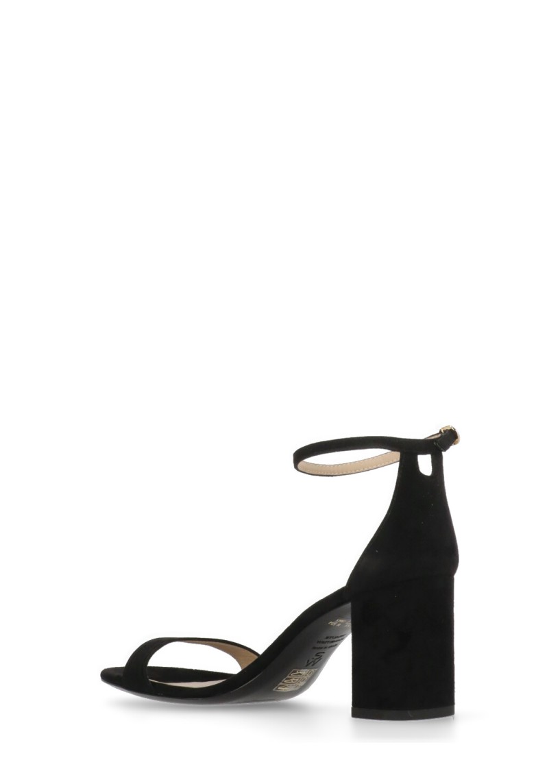 Stuart Weitzman Nudist Block 75 Sandals In Black