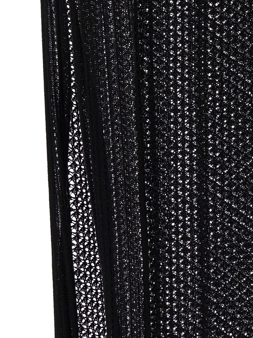 Marella Openwork Wedding Dress In Black