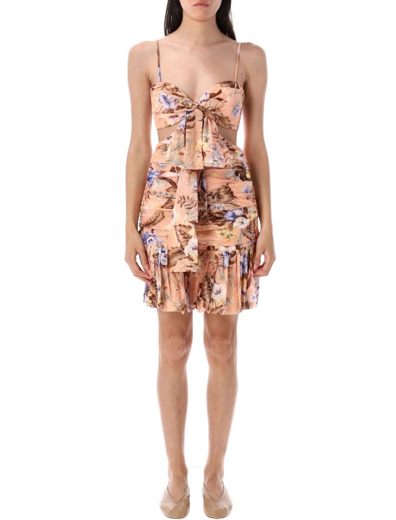オールインワン・サロペット Zimmermann Coco Bow Front Mini Dress Zimmermann Coco Bow Front Mini Dress in Neutrals | THE LIST