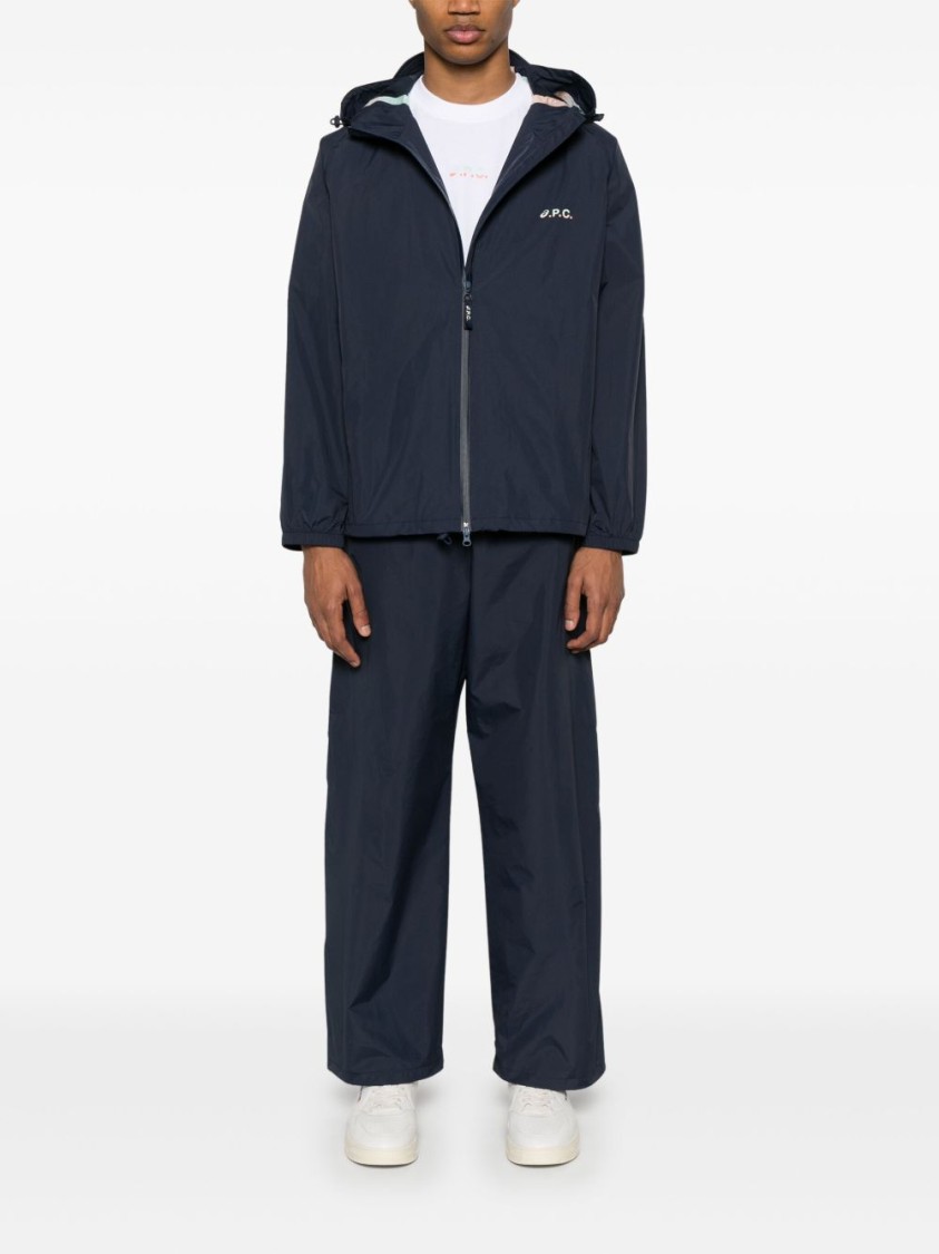 A.p.c. X Asics Meadow Blouson Jacket In Blue