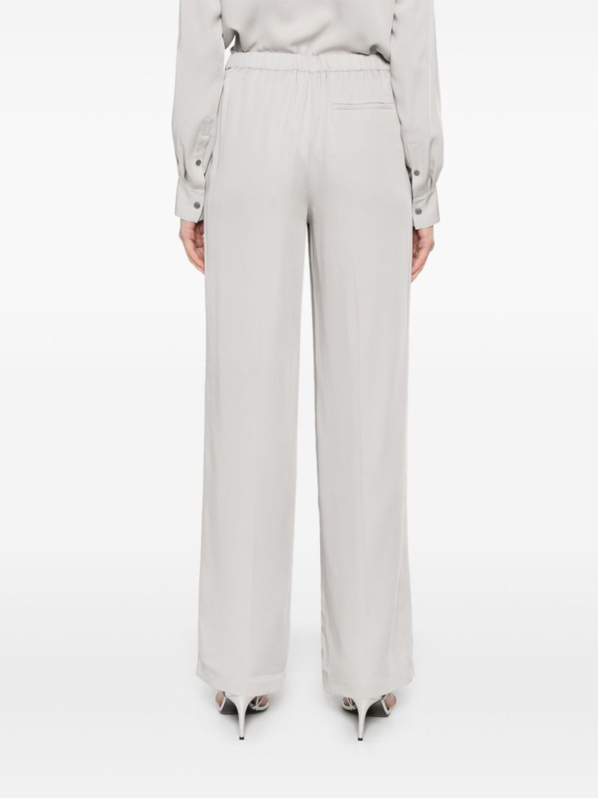 Theory Wide Pull On Fl.mode In White