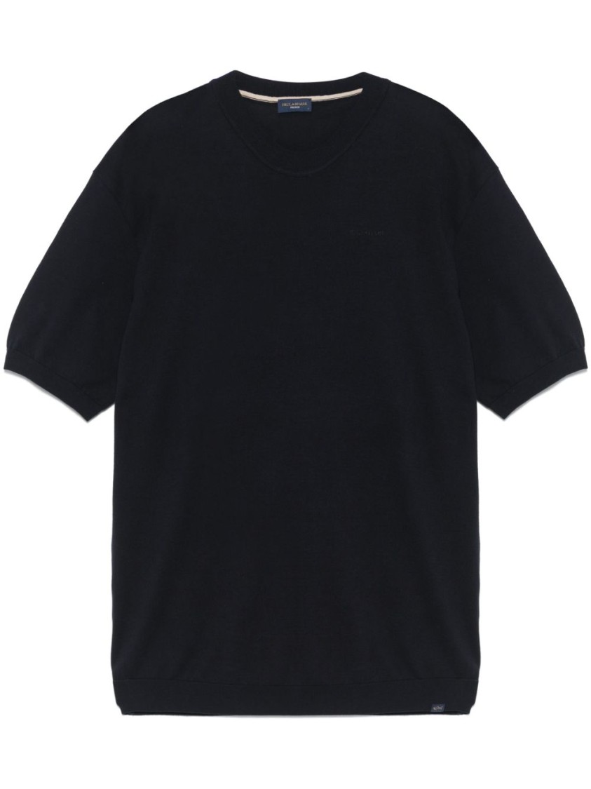 Shop Paul & Shark Relaxed Fit Crew Neck T'-shirt In Black