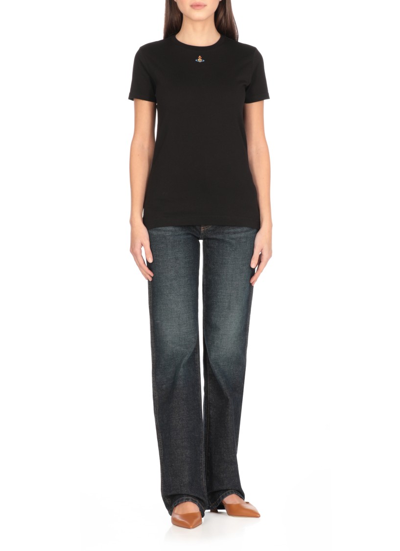 Shop Vivienne Westwood Orb Peru T-shirt In Black