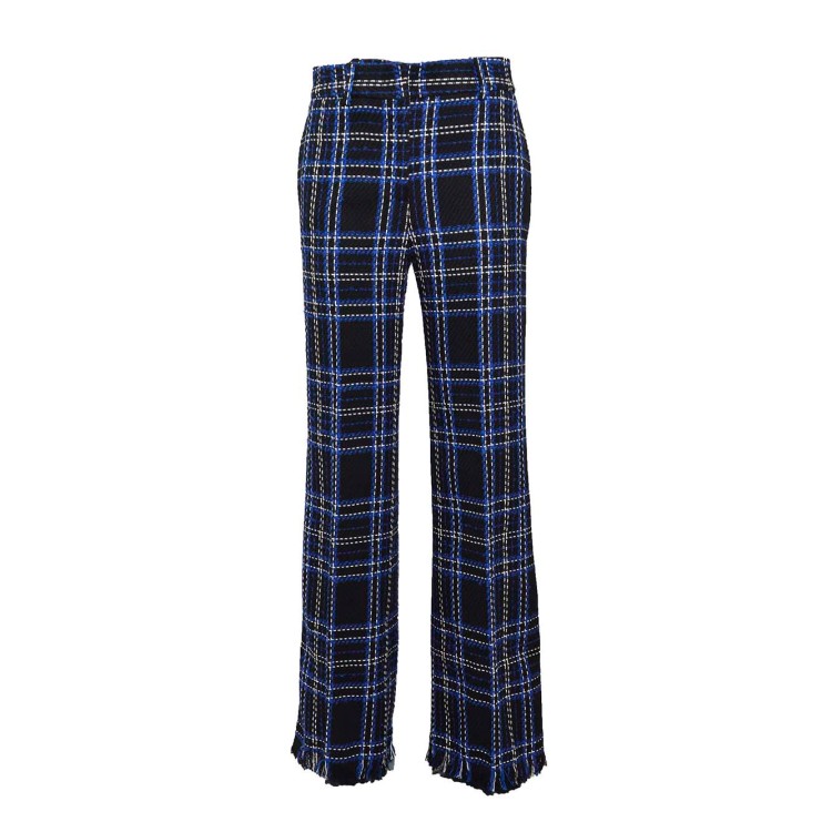 パンツ Msgm Black And Blue Tartan Tweed Flare Pants Msgm Black And Blue Tartan Tweed Flare Pants | THE LIST