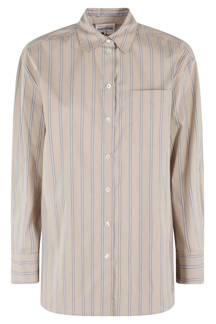 Shop Semicouture Semi Couture Emma Shirt In Neutrals