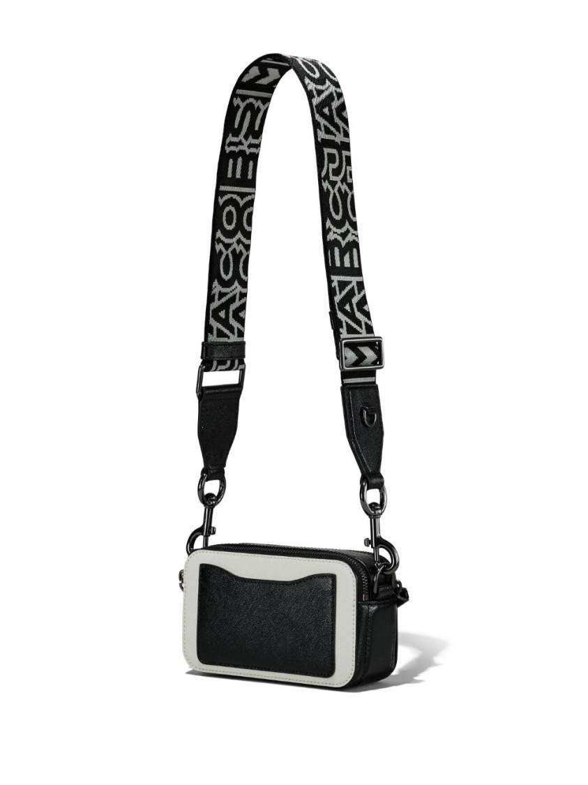 Marc Jacobs Textured Split Cow Leather Shoulder Bag In White