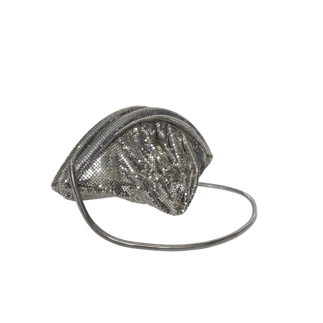 クラッチバッグ Rabanne Half Moon Silver Pixel Clutch Rabanne Half Moon Silver Pixel Clutch | ModeSens