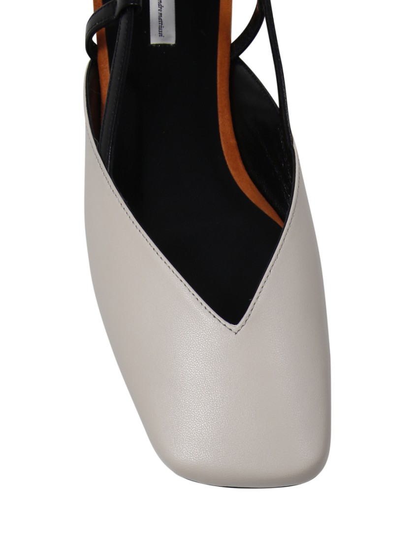 Ami Alexandre Mattiussi Ami Pointed Toe Slingback Shoes