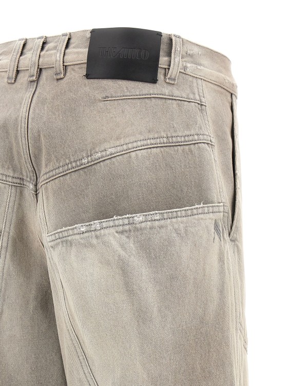 デニム・ジーパン THE ATTICO Used effect jeans Gray 247WCP198D089 The Attico Used Effect Jeans in Grey | THE LIST