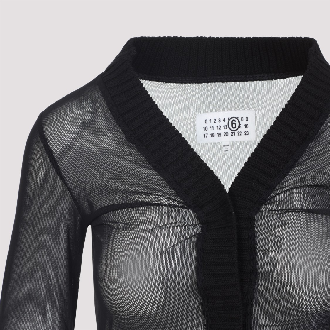 Mm6 Maison Margiela Mm6 By Maison Margiela Black Long Sleeves Top