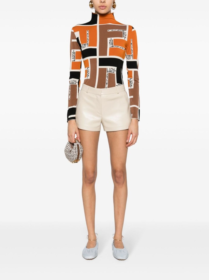 Fendi Lightweight Long-sleeved Knit Top For In Multi
