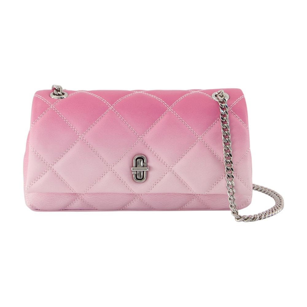 Marc Jacobs The Dual Chain Wallet On Chain - Leather - Pink In Pink