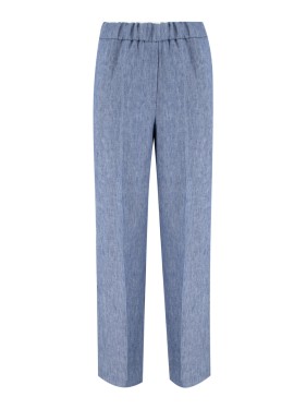 パンツ Le Tricot Perugia Relaxed Fit Grey Trousers With Drawstring Le Tricot Perugia Relaxed Fit Grey Trousers With Drawstring