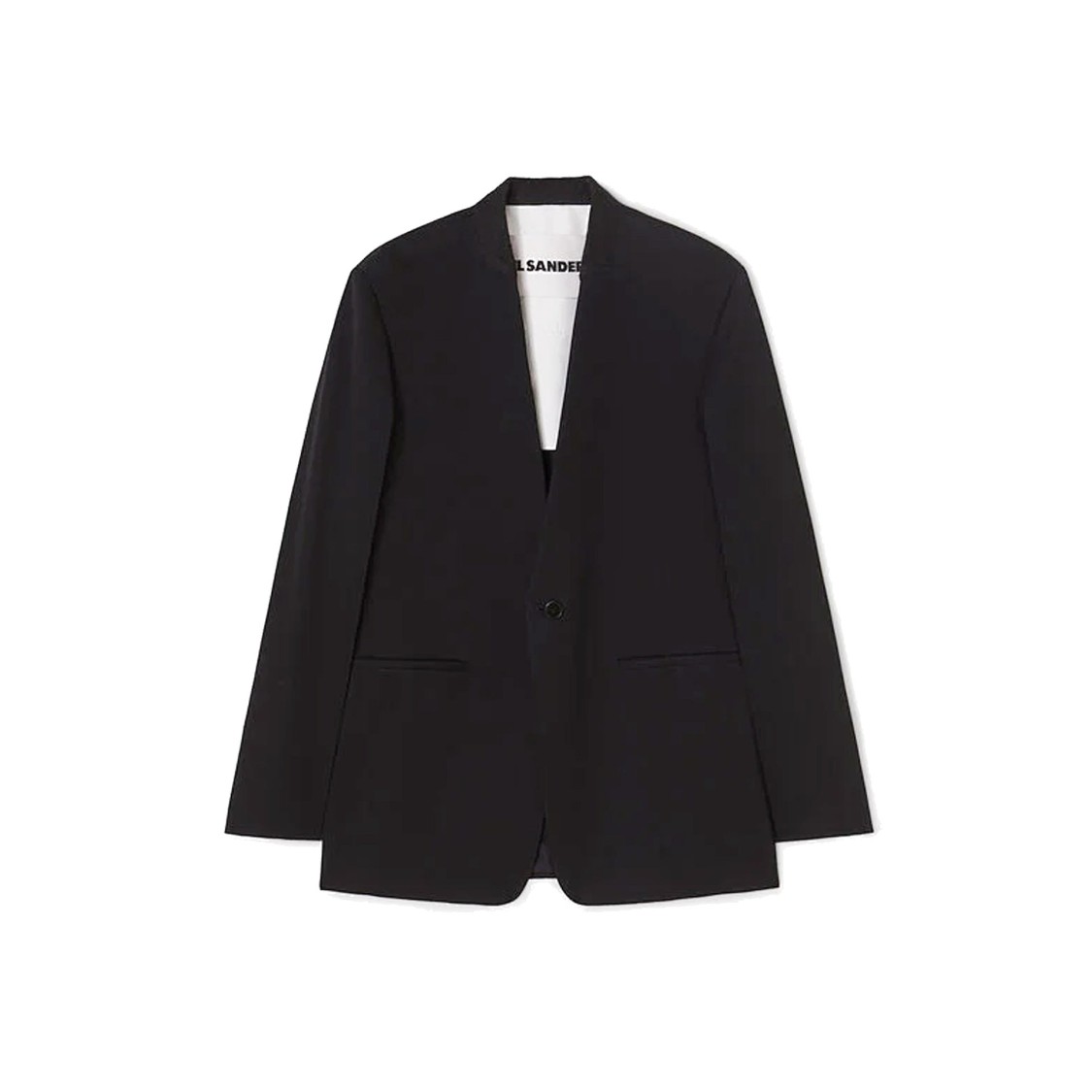 Jil Sander Tailored Wool Jacket In Black