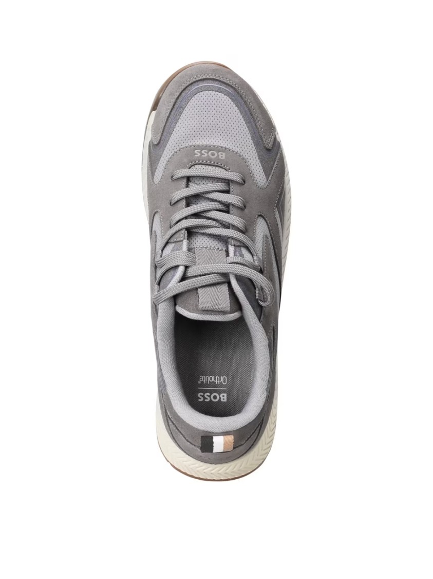 Hugo Boss Titanium Runner Sneakers In Gray