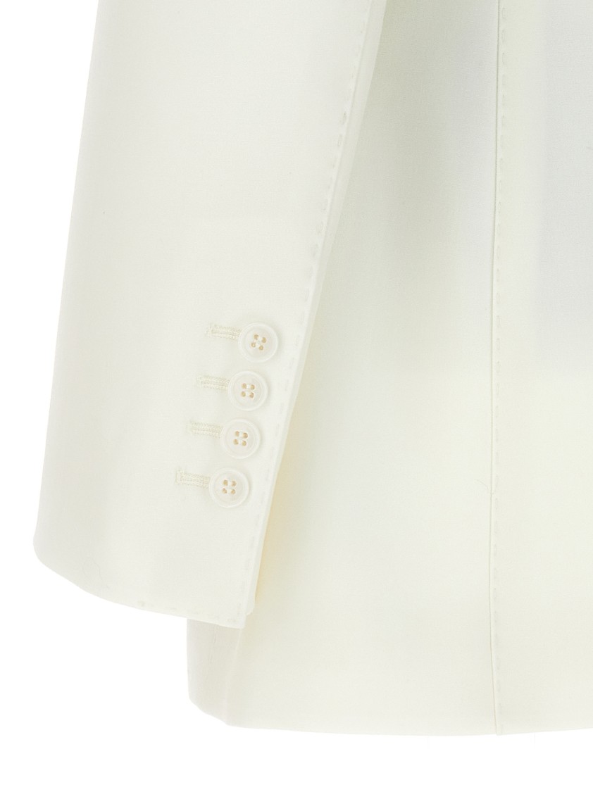 Dolce & Gabbana Turlington Blazer With Peak Lapels In White