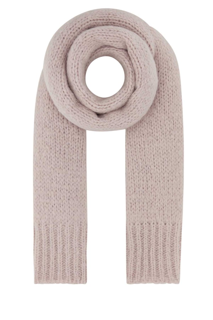 Jil Sander Pastel Pink Mohair Blend Scarf In Pink